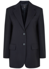 Max Mara Verber Wool Blazer In Navy