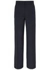 Max Mara Visivo Wide-leg Wool Trousers In Navy