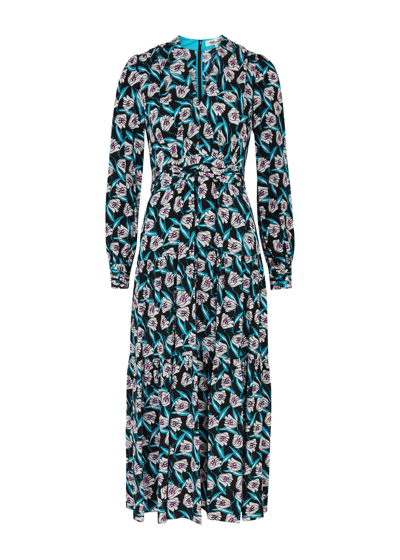 Diane Von Furstenberg Gil Floral-print Jersey Midi Dress In Multicoloured