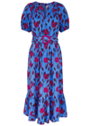 Diane Von Furstenberg Lindy Cotton Poplin Midi Dress In Multicoloured