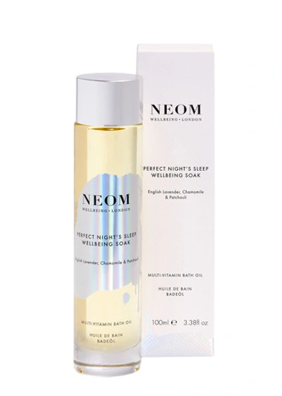 Neom Perfect Night's Sleep Wellbeing Soak Multi-vitamin Bath Oil 100ml In White