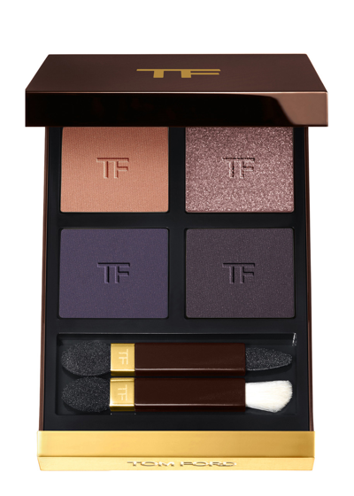 Tom Ford Eye Color Quad Crème, Iconic Smoke, Eyeshadow, Velvet-soft, Classic Smoky Eye, Purples And In White