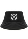 OFF-WHITE OFF-WHITE ARROWS EMBROIDERED SATIN BUCKET HAT