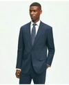 Brooks Brothers Explorer Collection Slim Fit Wool Checked Suit Jacket In Navy