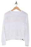 CALVIN KLEIN JEANS EST.1978 OPENWORK CREWNECK SWEATER