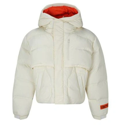 Heron Preston Down Jacket In White