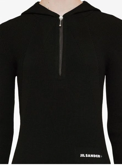 Jil Sander Dress With Logo In Black