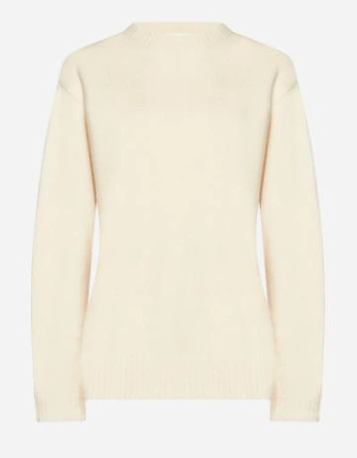 Jil Sander Wool Sweater In Ivory