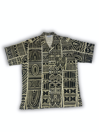 Pre-owned Avant Garde X Hysteric Glamour 80's Vintage Bagshaws Of St Lucia W.i. Crazy Print Shirt M540 In Aztec Navajo