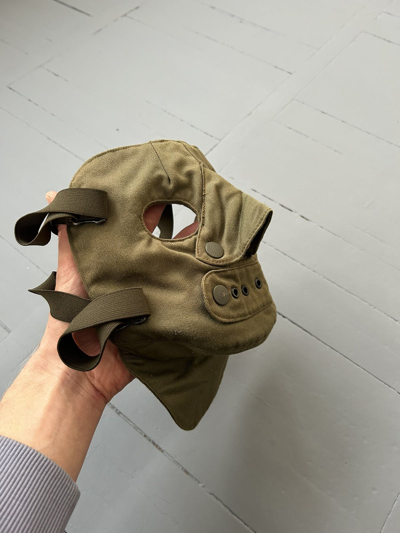 Pre-owned Military Hat Mask In Khaki