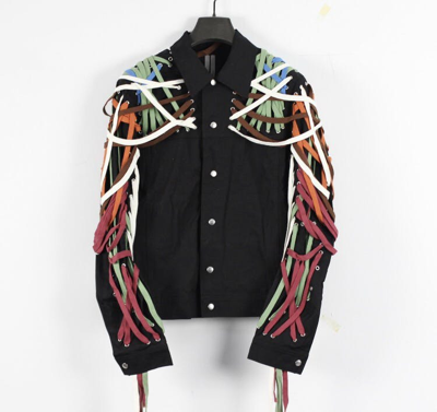 Pre-owned Rick Owens Main Line Lace-up Jacket In Black