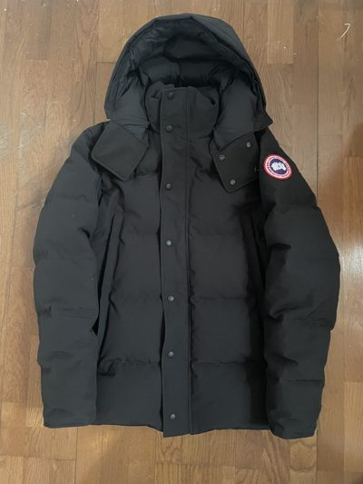 Pre-owned Canada Goose Wyndham Parka In Black