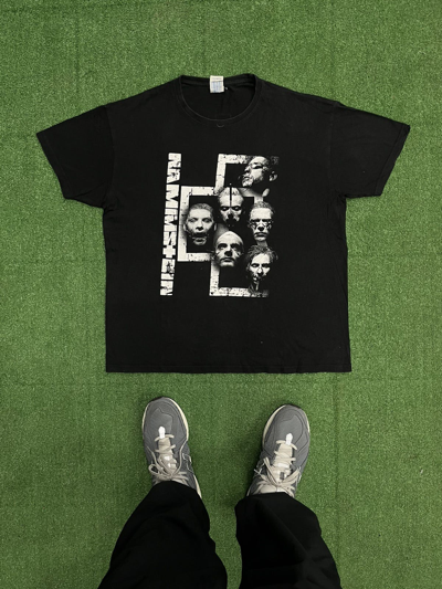 Pre-owned Band Tees X Rock T Shirt Vintage 2016 Rammstein World Tour Band Tee (marilyn Manson) In Black