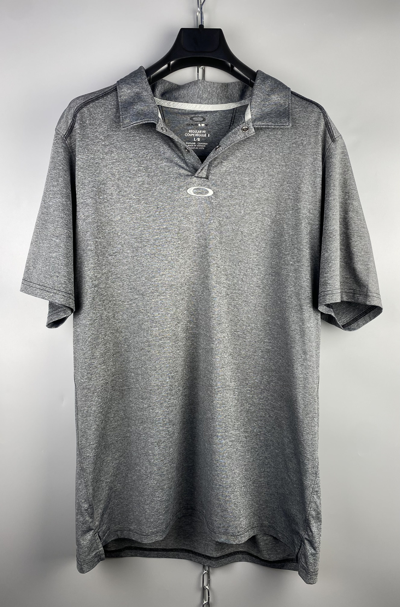 Pre-owned Oakley X Outdoor Life Oakley Center Logo Polo Shirt In Grey