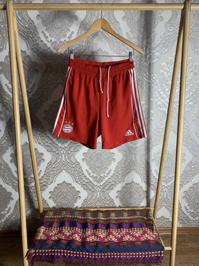 Pre-owned Adidas X Soccer Jersey Vintage Adidas Bayern Munchen 2006 Soccer Shorts Y2k In Red