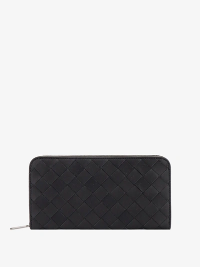 Bottega Veneta Man Intrecciato Man Grey Wallets In Gray