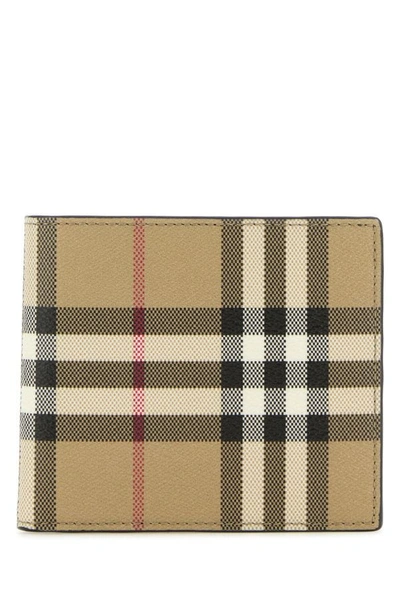 BURBERRY BURBERRY MAN PRINTED CANVAS WALLET