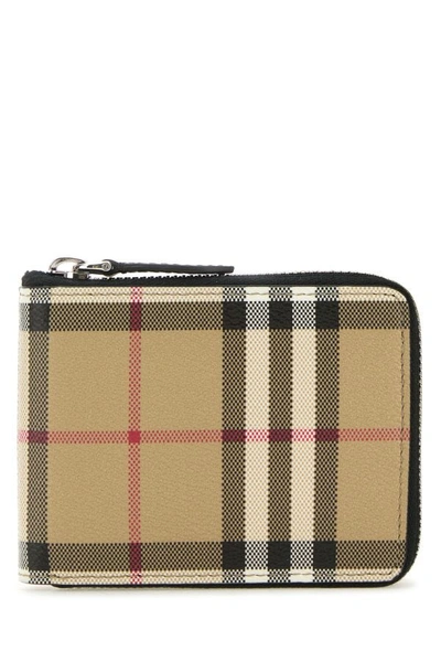 BURBERRY BURBERRY MAN PRINTED CANVAS WALLET
