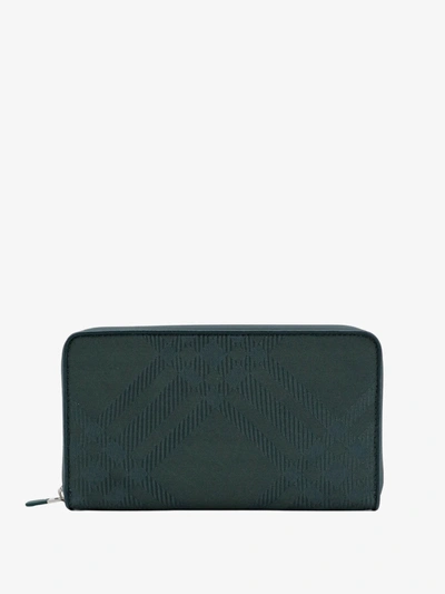 BURBERRY BURBERRY MAN WALLET MAN GREEN WALLETS