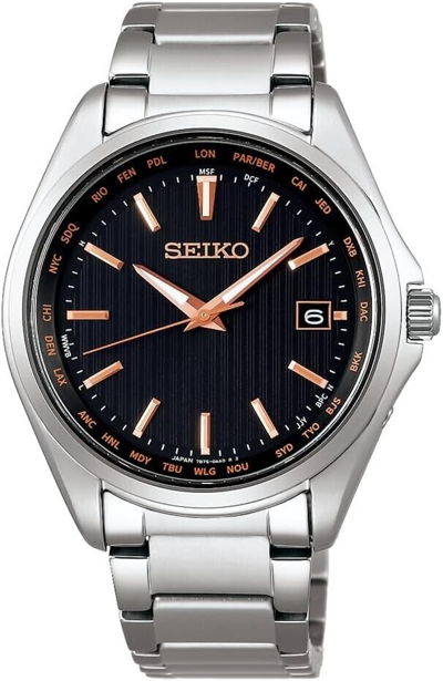 Pre-owned Seiko [ Watch] Watch  Selection Sbtm293 Men's Silver/black & Pink Gold