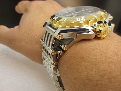 Pre-owned Invicta Masterpiece Swiss Eta G10.212 Men's Watch - 52mm, Steel 44962 Gold-black