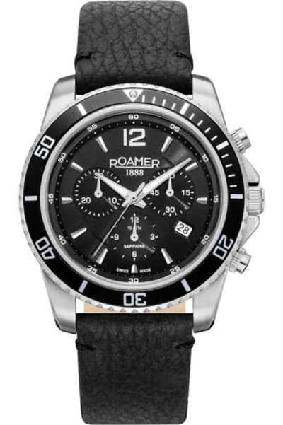 Pre-owned Roamer Men's 862837-41-55-02 Nautic Chrono 100 43mm Quartz Watch