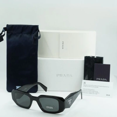 Pre-owned Prada Authentic  Pr17ws 1ab5s0 Black 49-20-145 In Gray