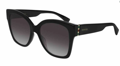 Pre-owned Gucci Original  Sunglasses Gg0459s 001 Black Frame Gray Gradient Lens 54mm