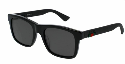 Pre-owned Gucci Original  Sunglasses Gg0008s 002 Black Frame Gray Gradient Lens 53mm
