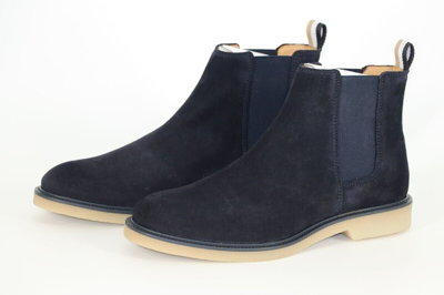 Pre-owned Hugo Boss Chelsea Boots, Mod. Tunley_cheb_sd A, Size 42 / Uk 8 / Us 9, Dark Blue