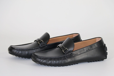 Pre-owned Hugo Boss Mocassins, Mod. Driver_mocc_nahw, Size 42, Uk 8, Us 9, Made In Italy In Black