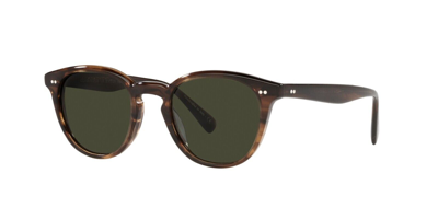 Pre-owned Oliver Peoples Desmon Sun Ov 5454su Tuscany Tortoise/g-15 (1724/p1) Sunglasses In Green