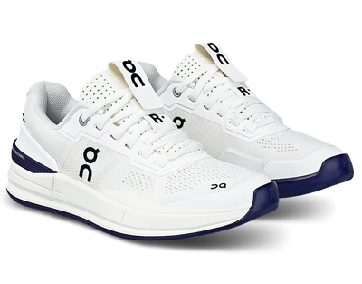 Pre-owned On The Roger Pro White Acai 48.98028 Speedboard Men's Tennis Shoes In White, Acai