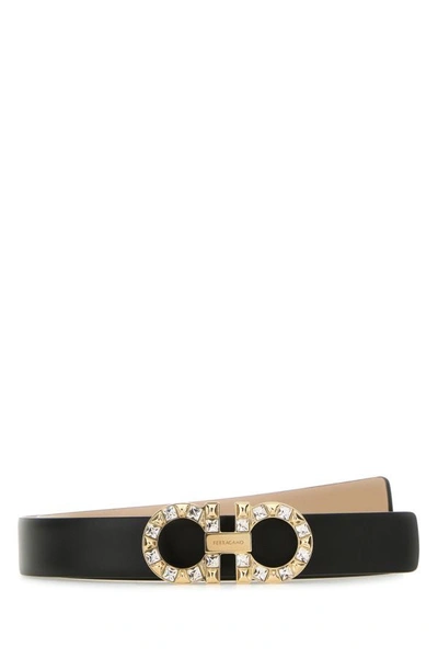 Ferragamo Salvatore  Woman Black Leather Belt