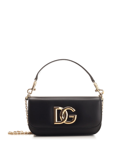 Dolce & Gabbana Dg Flap Bag In Nero