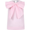 DOUUOD PINK ELEGANT DRESS FOR GIRL WITH BOW