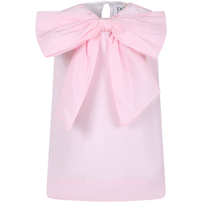 Douuod Kids' Pink Elegant Dress For Girl With Bow
