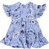 ETRO ELEGANT SKY BLUE DRESS FOR BABY GIRL WITH PAISLEY PATTERN