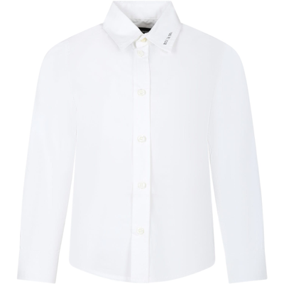 Dsquared2 Kids' White Shirt For Boy