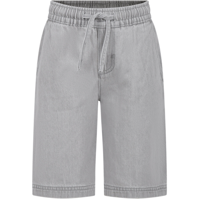 Stella Mccartney Kids' Gray Casual Shorts For Boy In Grey