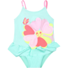BILLIEBLUSH GREEN WIMSUIT FOR BABY GIRL WITH HEARTS