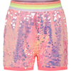 BILLIEBLUSH PINK CASUAL SHORTS FOR GIRL WITH SEQUINS