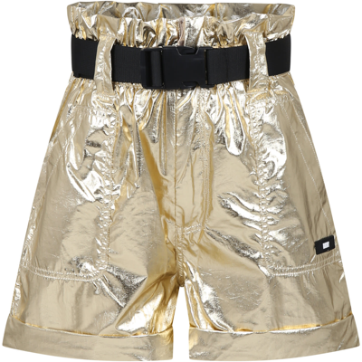 Dkny Kids' Golden Casual Shorts For Girl