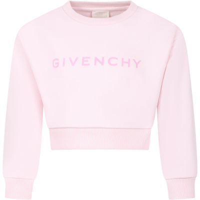 Givenchy Kids' Bedrucktes Sweatshirt Aus Jersey In Pink