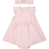 GIVENCHY PINK SET FOR BABY GIRL WITH ALL-OVER 4G