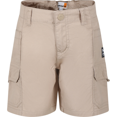 Timberland Kids' Beige Casual Shorts For Boy