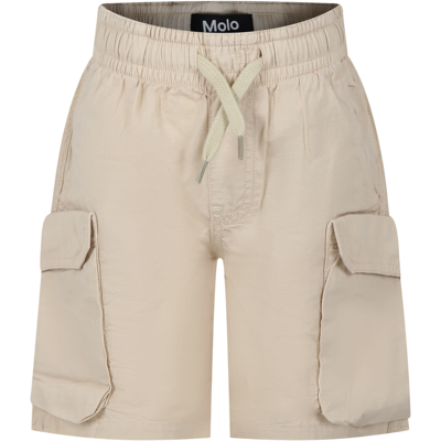 Molo Kids' Casual Argod Ivory Shorts For Boy