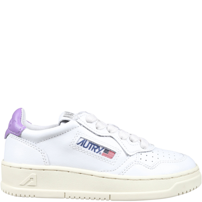Autry Medalist Low Sneakers For Kids In Lilac