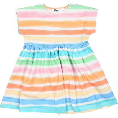 Molo Multicolor Casual Dress For Baby Girl