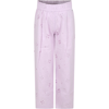 MOLO PINK CASUAL TROUSERS FOR GIRL WITH MACRAMÉ LACE
